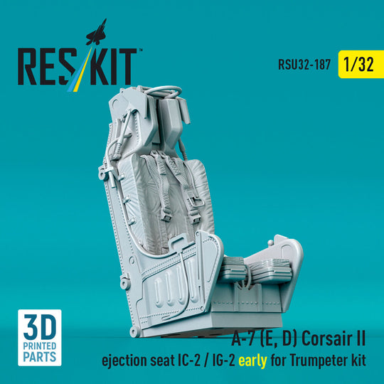 A-7 (E, D) Corsair II ejection seat IC-2 / IG-2 early for Trumpeter kit (3D Printed)