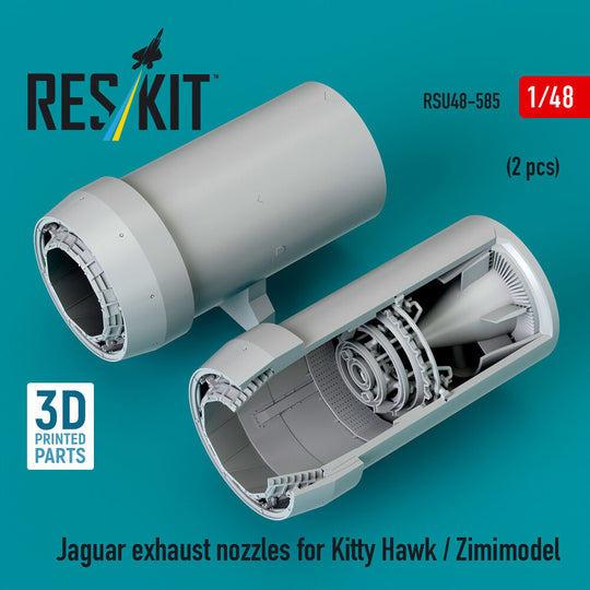 Jaguar exhaust nozzles for Kitty Hawk / Zimimodel (3D Printed)