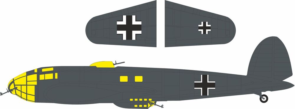 He 111P-1 national insignia for Revell
