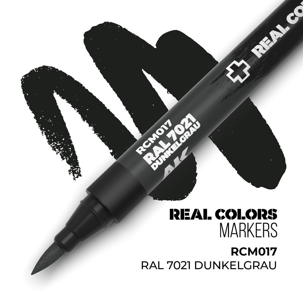 Real Colors Markers: RAL 7021 DUNKELGRAU