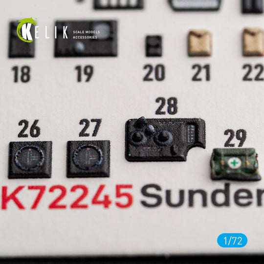 Sunderlend MkI/II - interior 3D decals for Special Hobby
