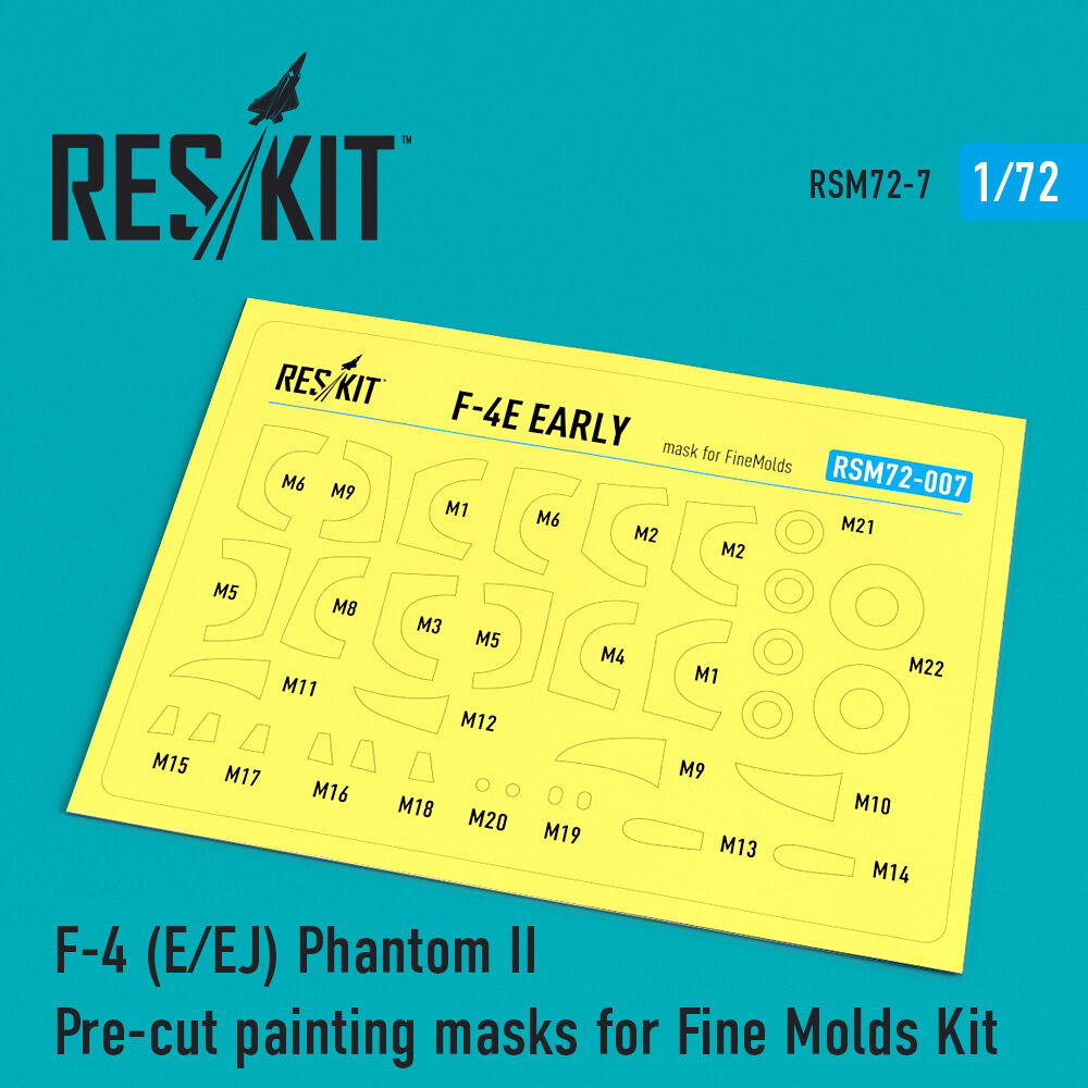 F-4 (E,EJ) Phantom II Pre-cut painting masks for FineMolds kit