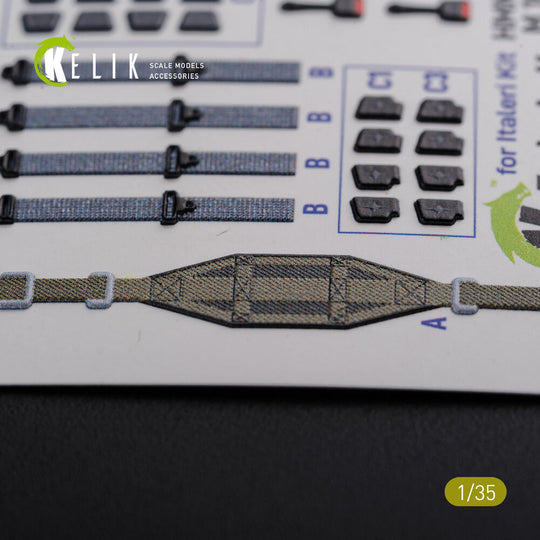“HUMVEE” HMMWV M1036 with TOW Desert version Interior 3D Decal for Italeri kit