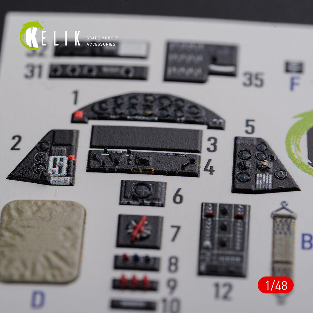 TBF-1C interior 3D decals for Academy kit