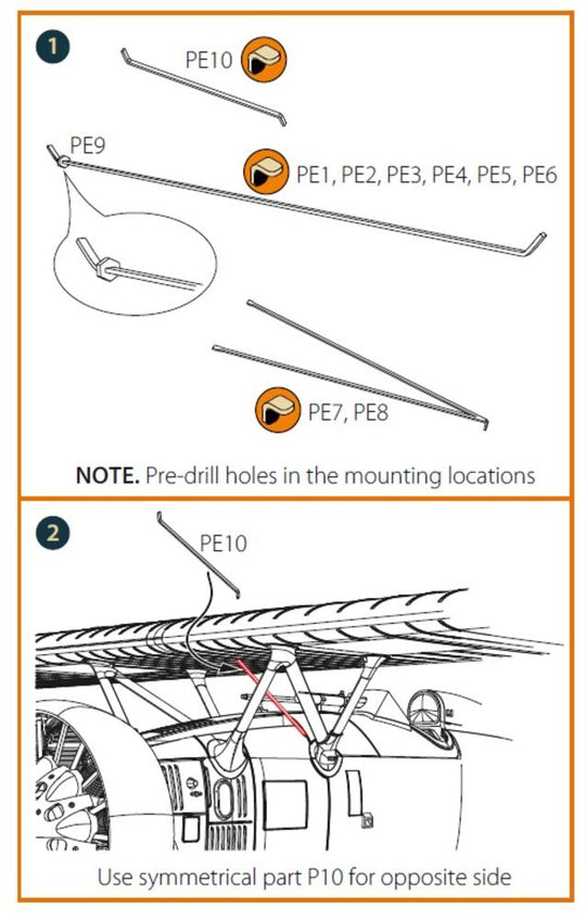 F4B-3/4 Strubs for CP kits
