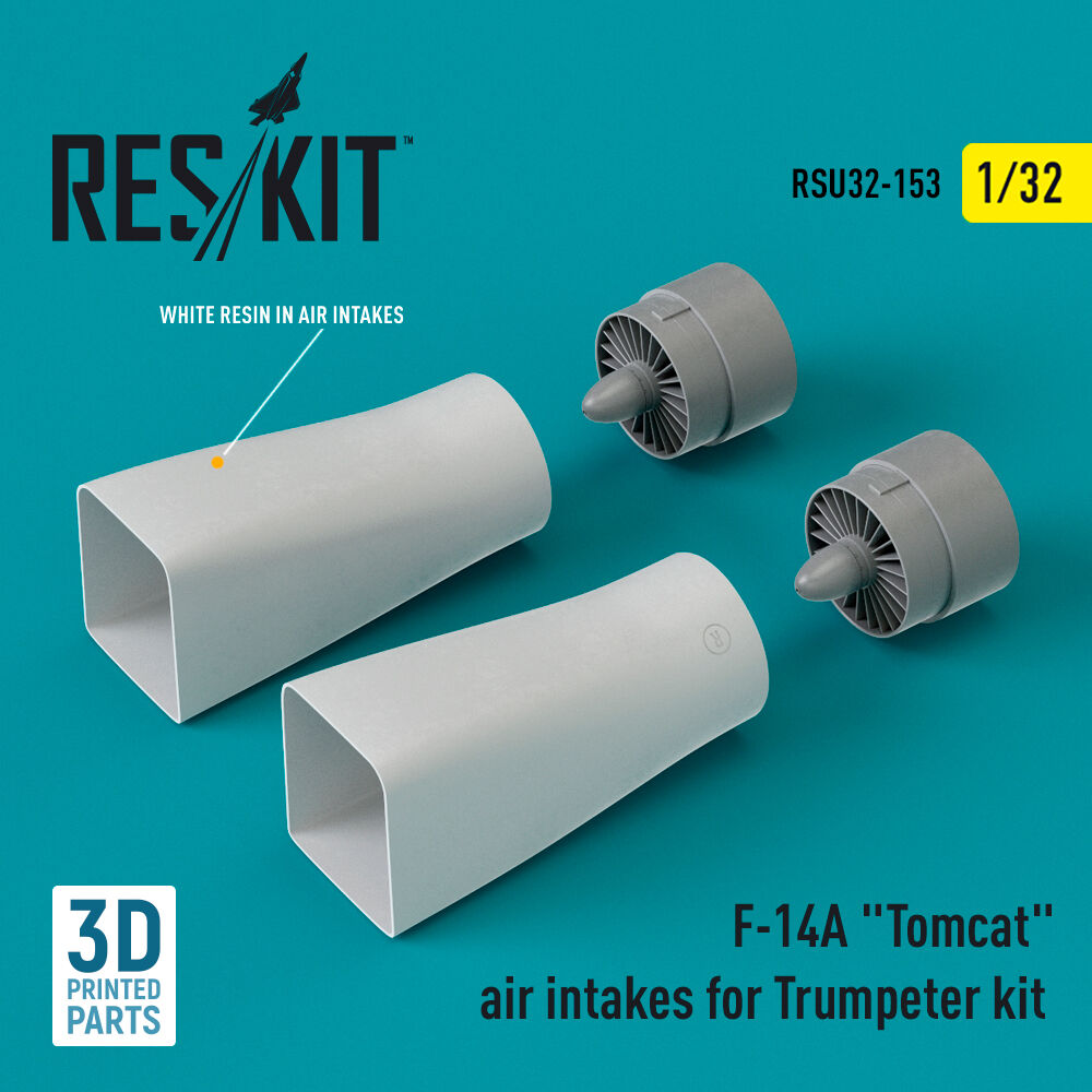 F-14A Tomcat air intakes for Trumpeter kit (3D Printed)