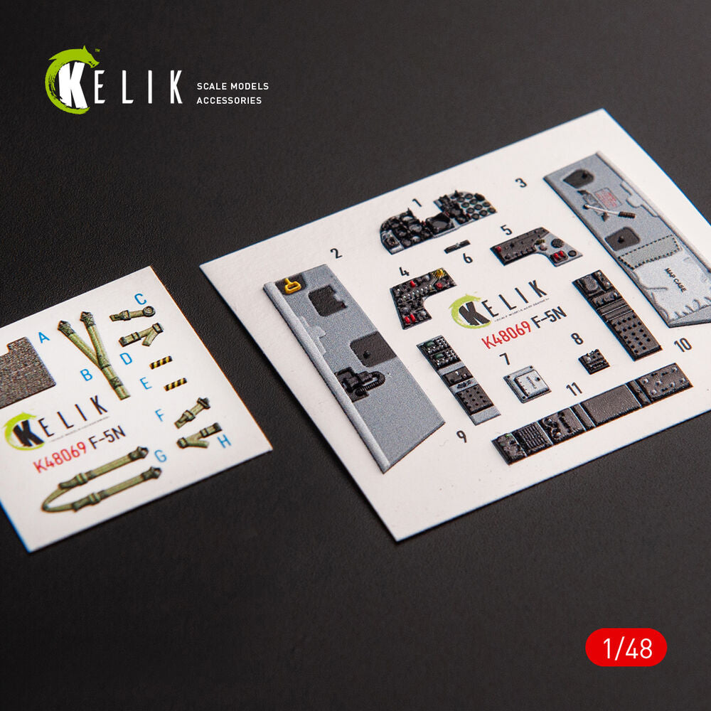 F-5N interior 3D decals for AFV Club kit