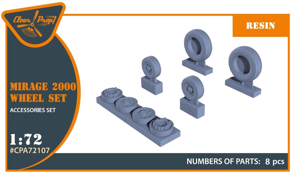 Mirage-2000 wheel set for Modelsvit, Dream Model kits