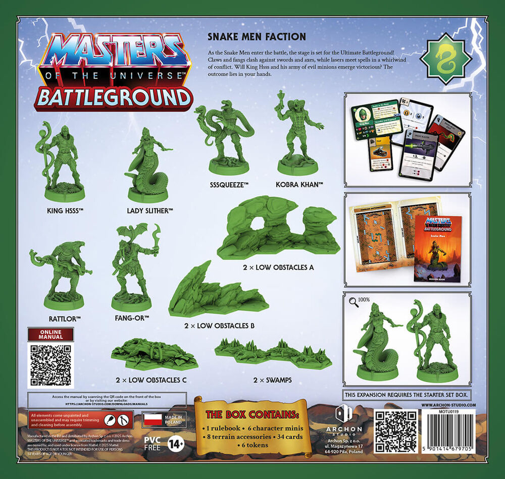 MOTU: BATTLEGROUND Wave 8 - Snake Men Faction (DE)