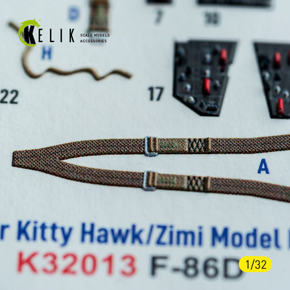 F-86D - interior 3D decals for Kitty Hawk/Zimi models kit