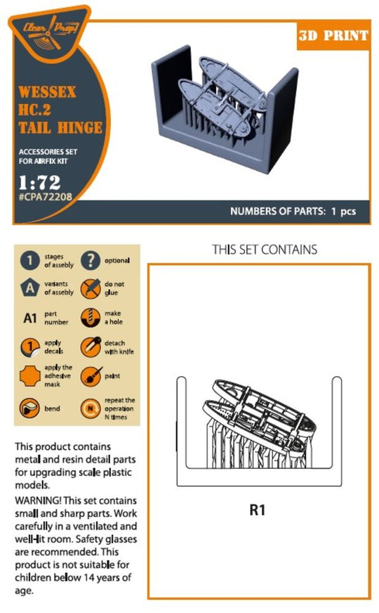 Wessex HC.2 Tail hinge for Airfix kit