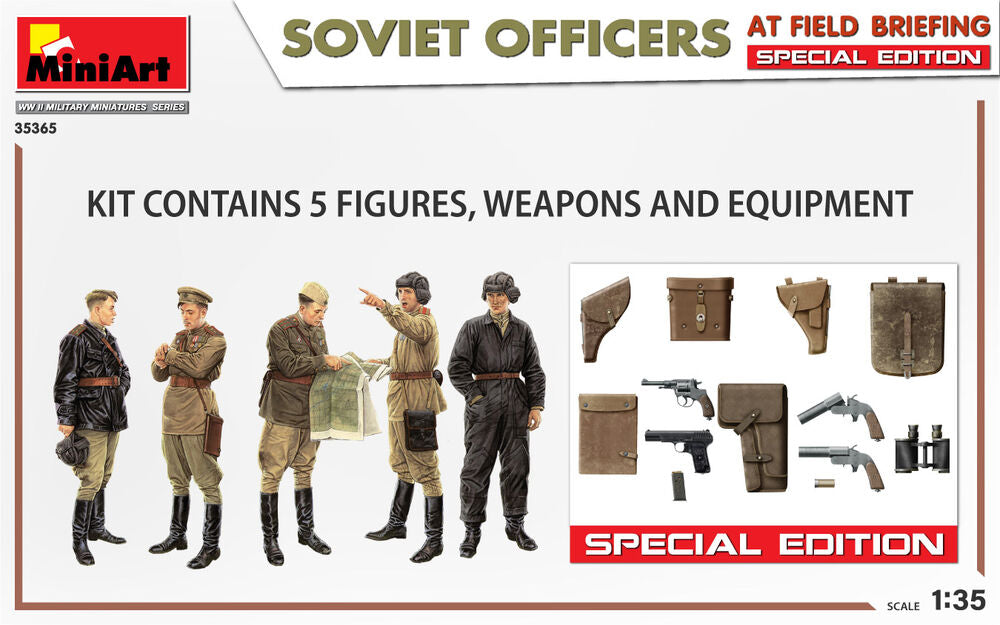 SOVIET OFFICERS AT FIELD BRIEFING. SPECIAL EDITION