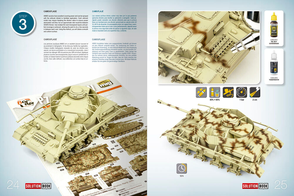 SOLUTION BOOK 21 - How to Paint WWII German Mid-War Vehicles - MULTILINGUAL BOOK