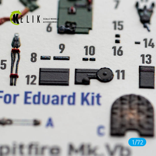 Spitfire Mk.Vb - interior 3D decals for Eduard