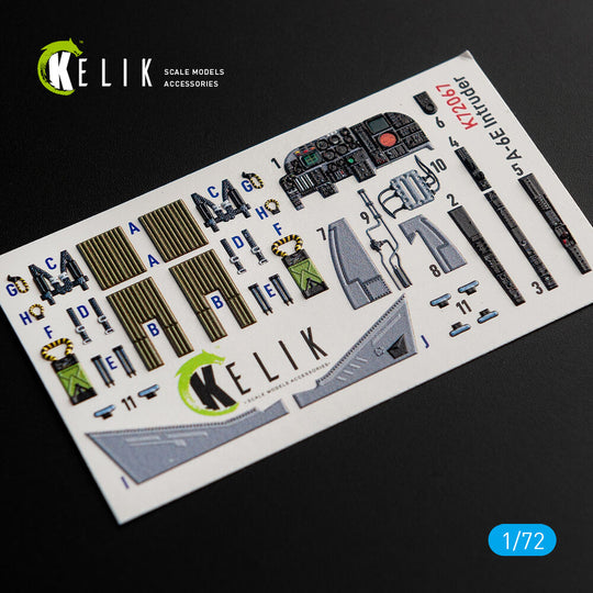 A-6E Intruder interior 3D decals for Italeri kit