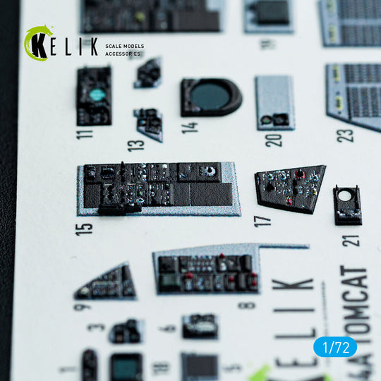 F-14A Tomcat - interior 3D decals for HobbyBoss kit