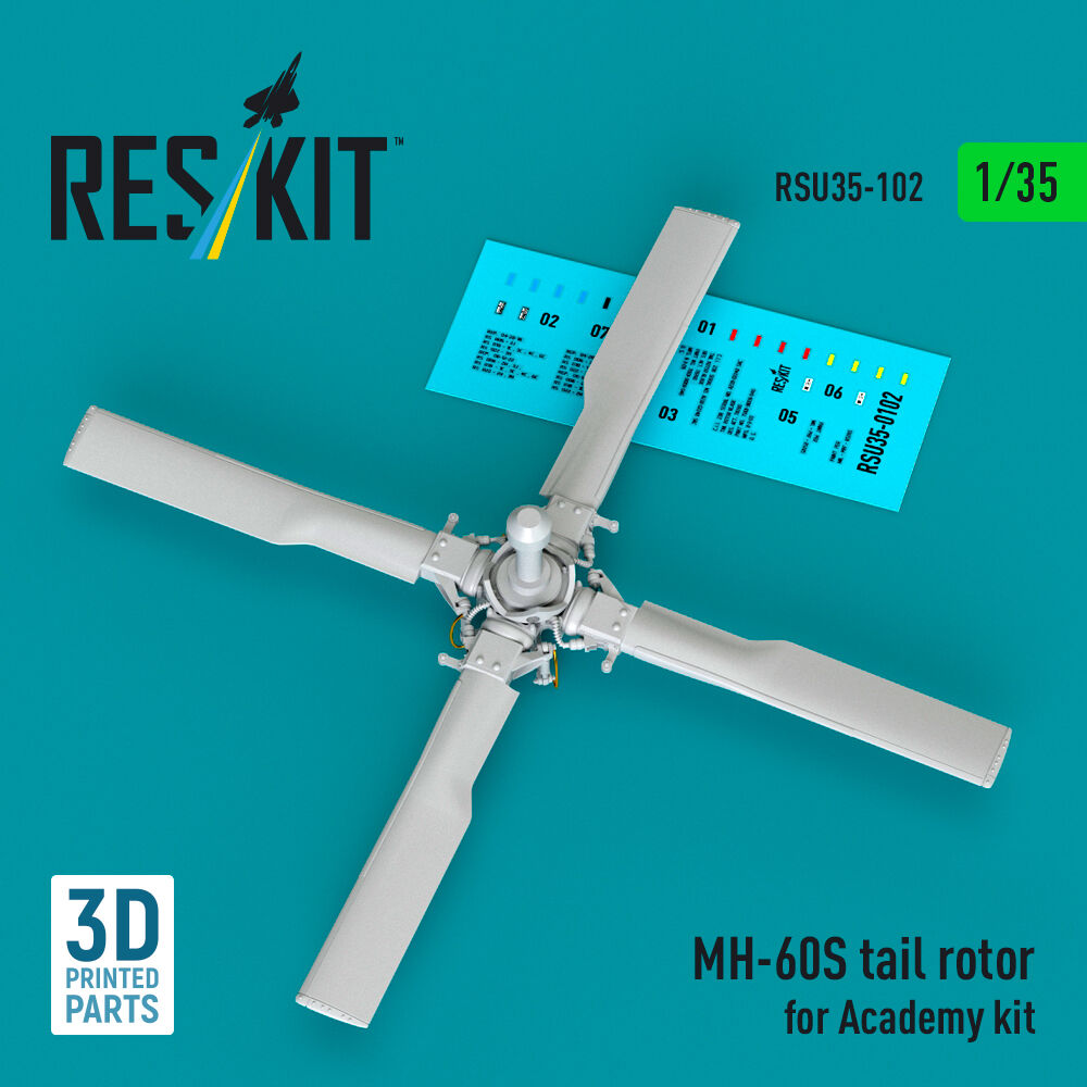 MH-60S tail rotor (3D Printed) for Academy