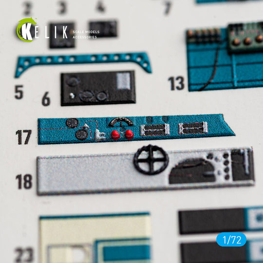 J1N1-S Gekko - interior 3D decals for Fujimi / Hobby 2000