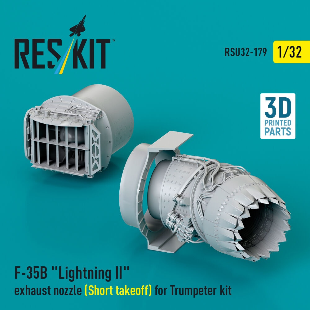 F-35B Lightning II exhaust nozzle (Short takeoff) for Trumpeter kit (3D printed)
