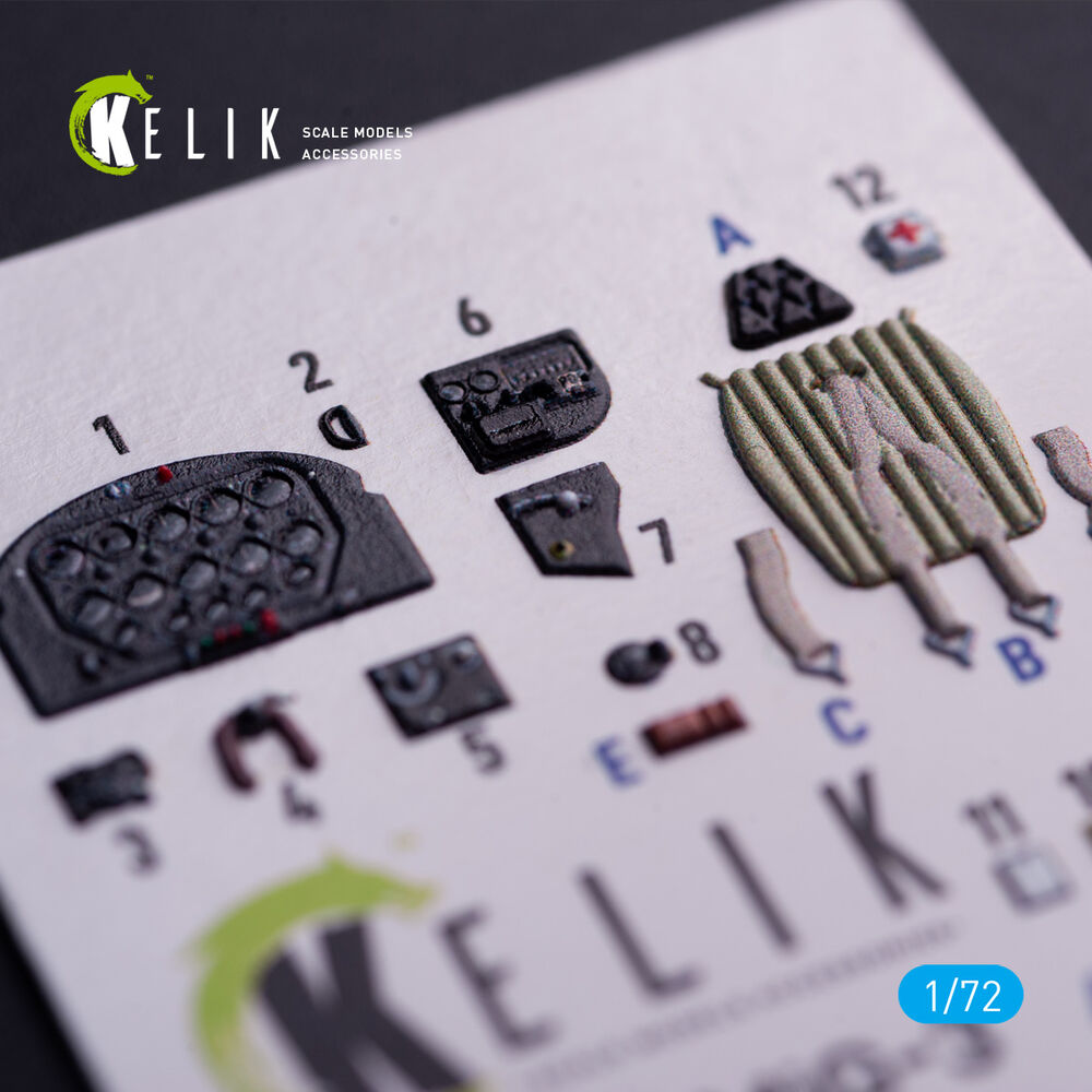 MiG-3 - interior 3D decals for Armory kit