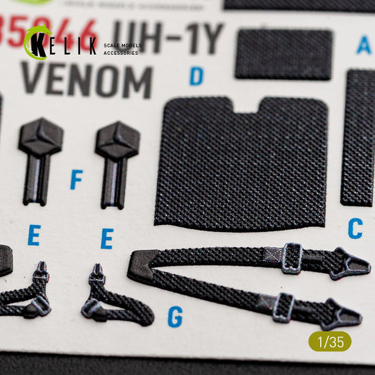 UH-1Y VENOM - interior 3D decals for Trumpeter