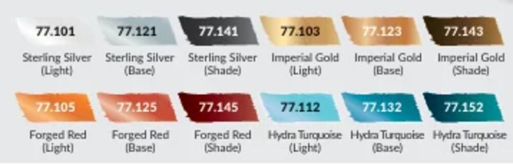 True Metallica Metal: Starter Set (12 colors set)