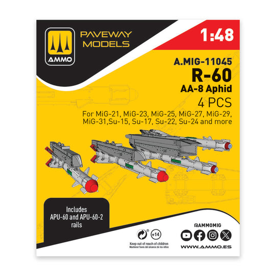 R-60 - AA-8 Aphid (4 pcs)