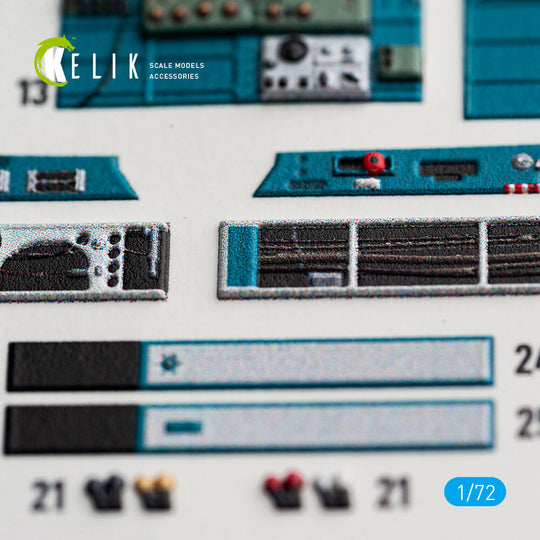 J1N1-S Gekko - interior 3D decals for Fujimi / Hobby 2000