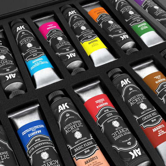 DELUXE EDITION BOX FULL RANGE ARTIST DENSE ACRYLIC COLOR