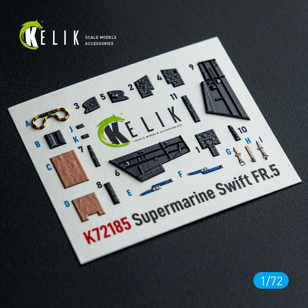 Supermarine Swift FR.5 - interior 3D decals for AirFix kit