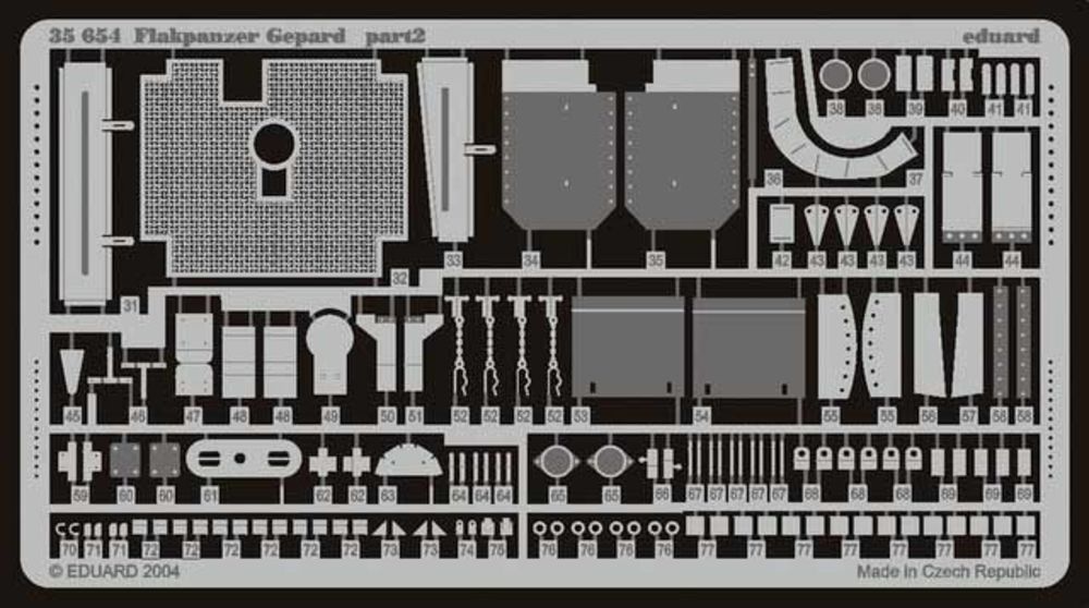 Bundeswehr Flakpanzer Gepard Fotoätzsatz