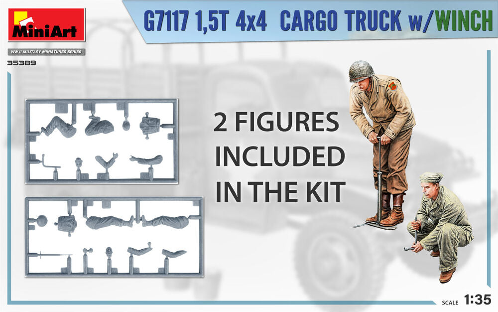 1,5t 4x4 G7117 Cargo Truck w/Winch