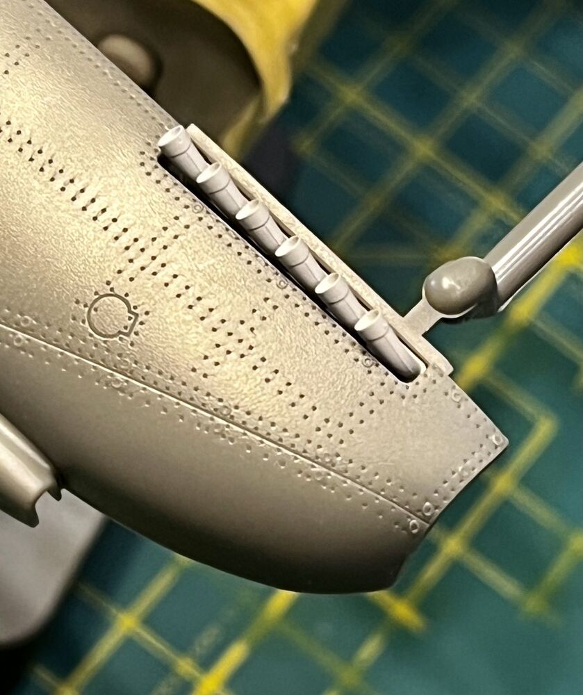 Spitfire Mk.IXe exhausts for Airfix kit