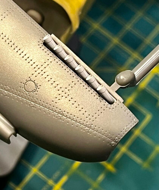 Spitfire Mk.IXe exhausts for Airfix kit