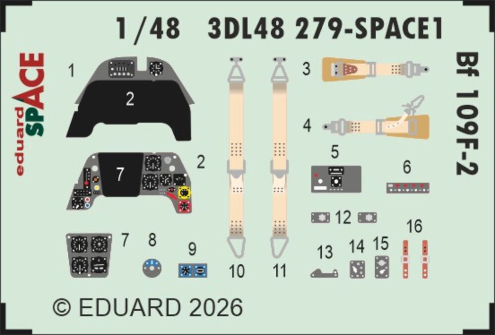 Bf 109F-2 SPACE for Eduard