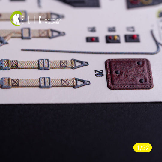 BF-109 G-6 - interior 3D decals for Trumpeter kit