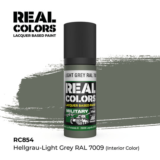 Real Colors: Hellgrau-Light Grey RAL 7009 (interior color) 17 m