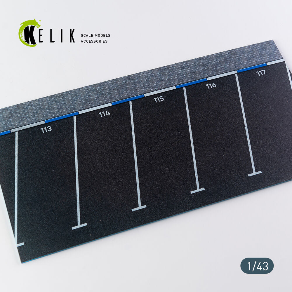 Supermarket Parking type 2 Base - Acrylic 3 mm (180 x 357 mm) (210 g) (1/43)