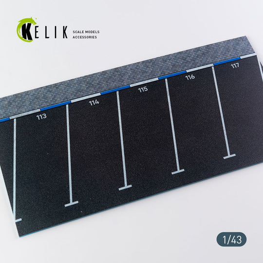 Supermarket Parking type 2 Base - Acrylic 3 mm (180 x 357 mm) (210 g) (1/43)