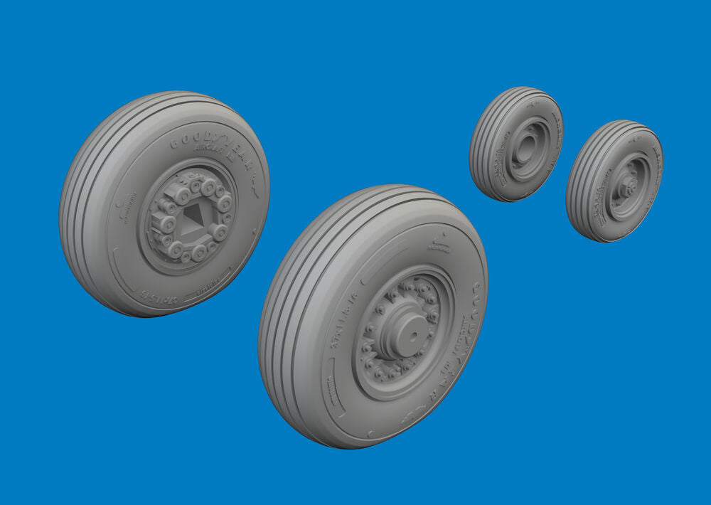 F-14D wheels for Tamiya