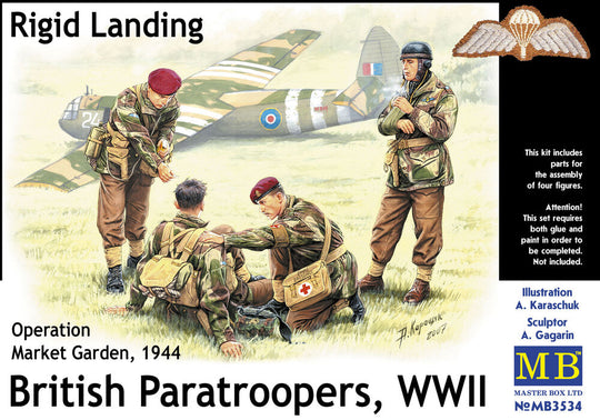 British Paratroopers WWII Rigid Landing Operation Market Garden 1944