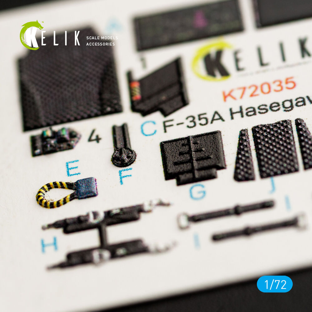 F-35A  interior 3D decals for Hasegawa kit