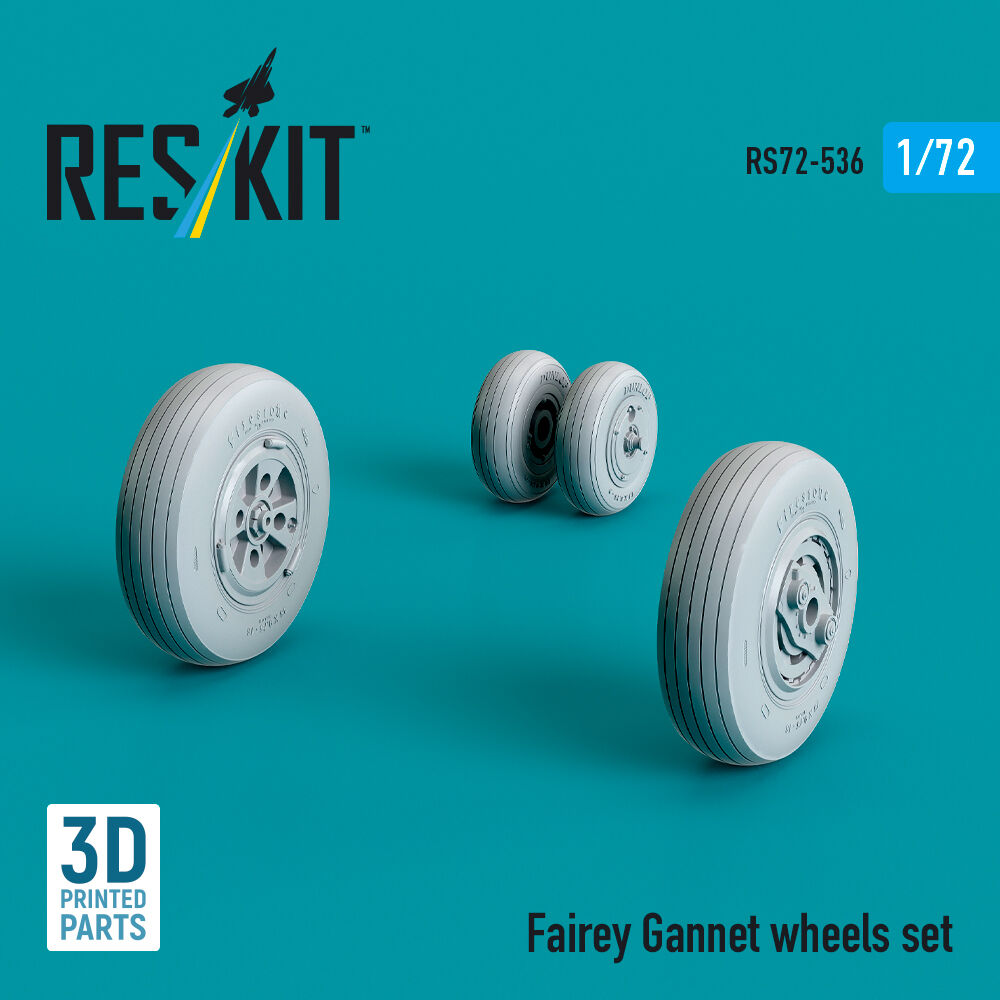 Fairey Gannet wheels set (3D Printed)