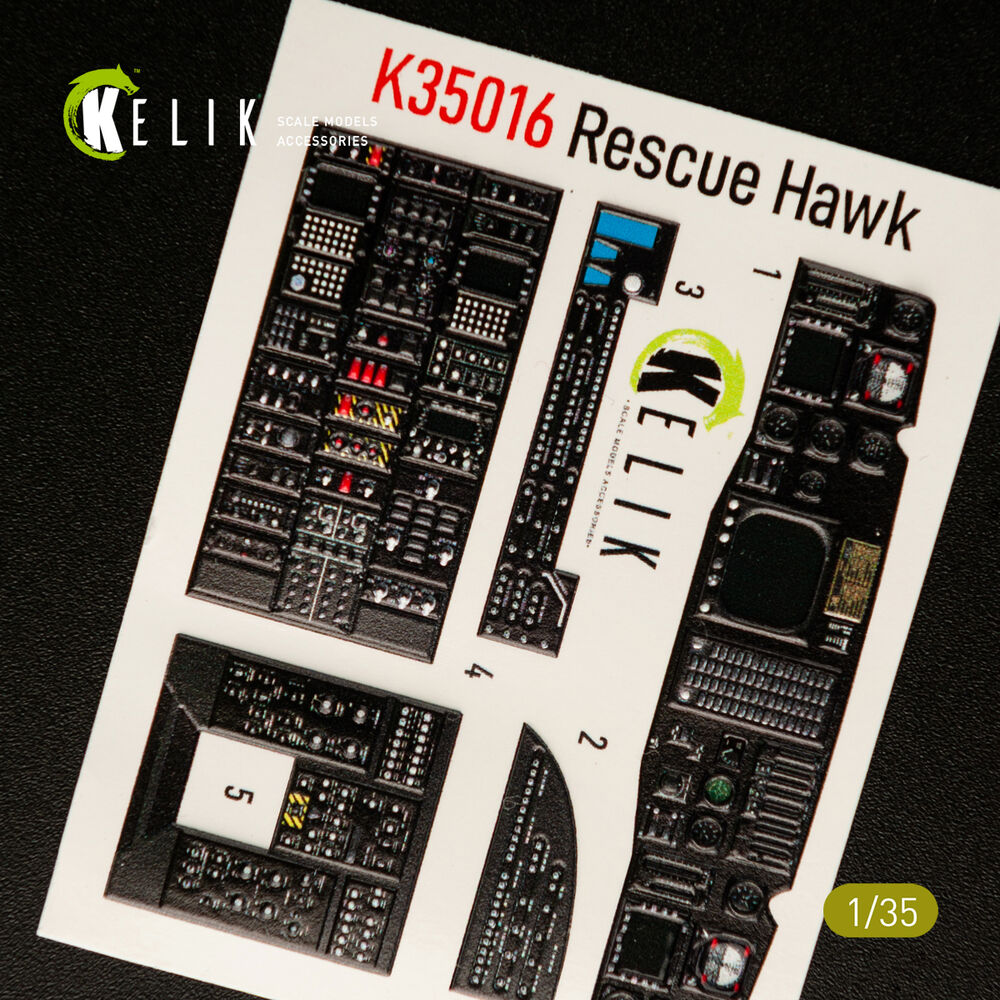 HH-60H Rescue Hawk interior 3D decals for Kitty Hawk / Zimimodel kit