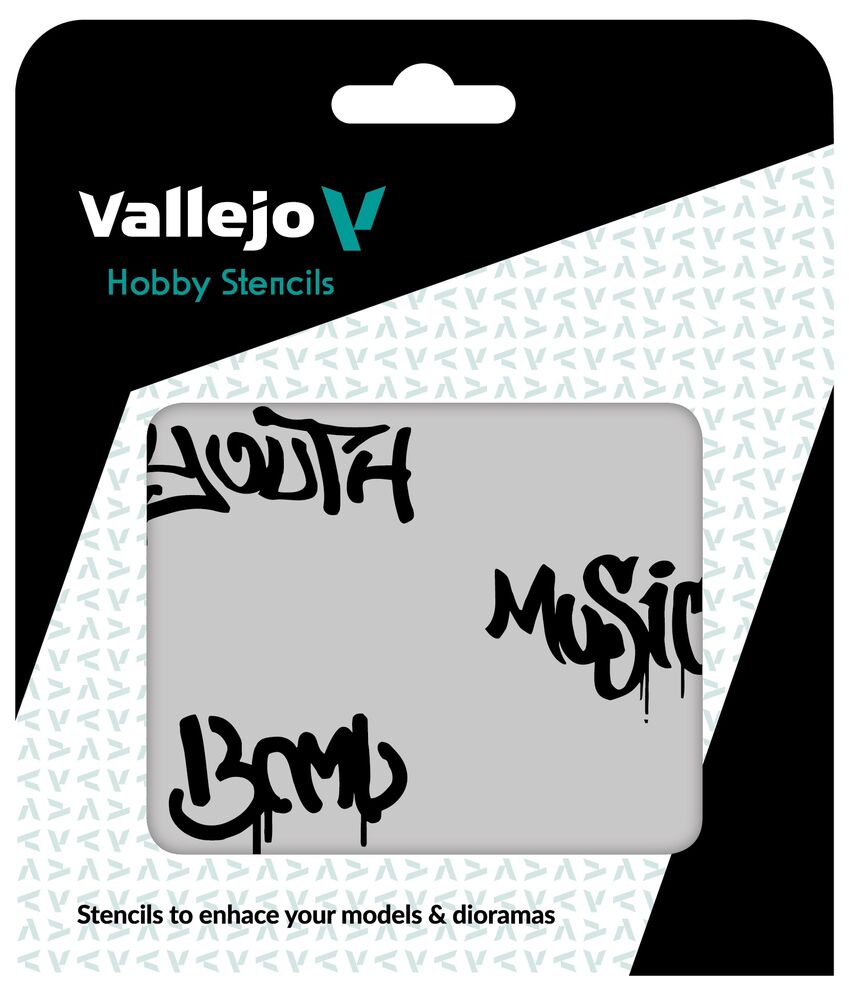 Vallejo Stencils: Street Art nº 1 125 x 125 mm