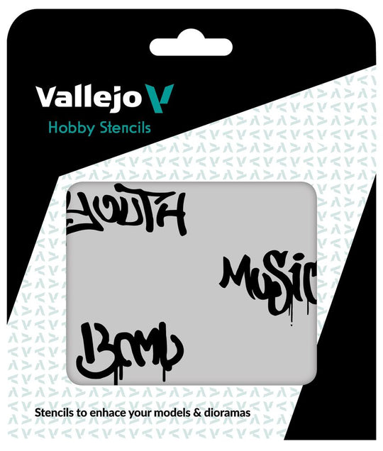 Vallejo Stencils: Street Art nº 1 125 x 125 mm