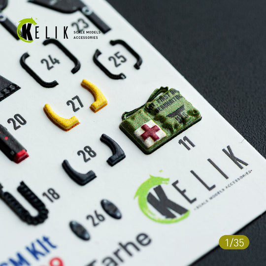 CH-54A Tarhe interior 3D decals for ICM kit