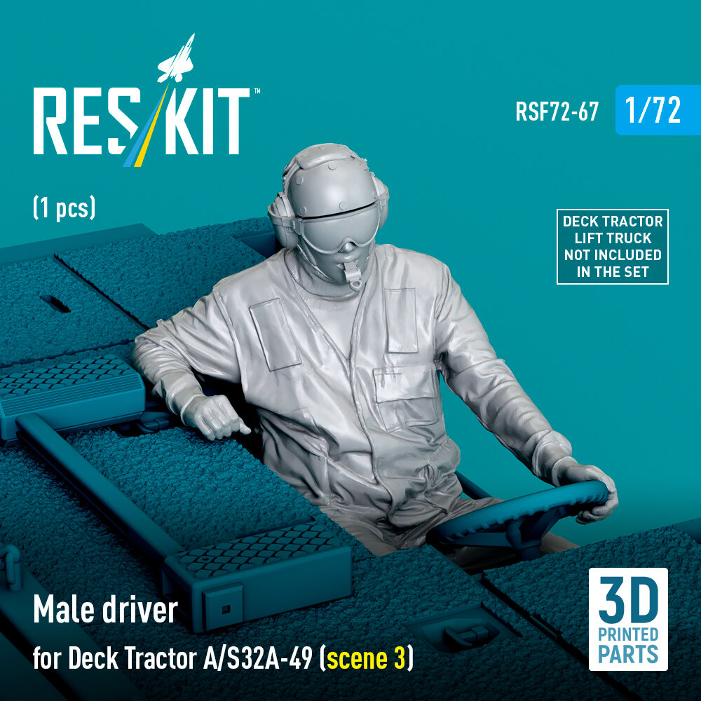 Male driver for Deck Tractor A/S32A-49 (scene 3) (1 pcs) (3D Printed)