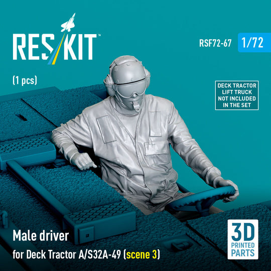 Male driver for Deck Tractor A/S32A-49 (scene 3) (1 pcs) (3D Printed)