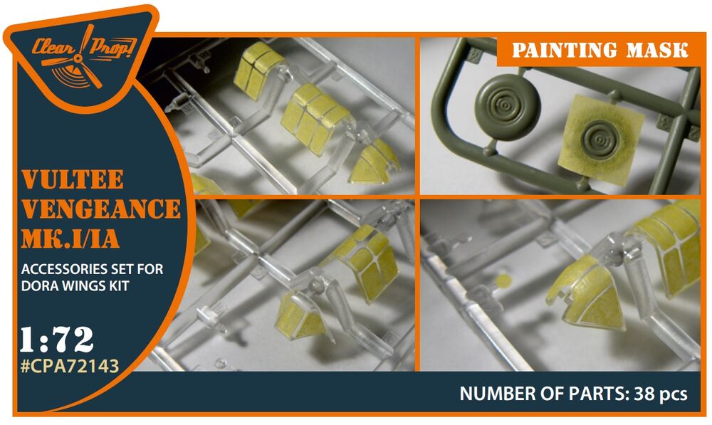 Vultee Vengeance Mk.I/IA painting mask for Dora Wings kit